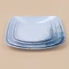 Cross-border melamine tableware, Golden Wave children's bowls, baby durable tableware, segmented complementary food bowls, bowls, plates and spoons wholesale Item Picture